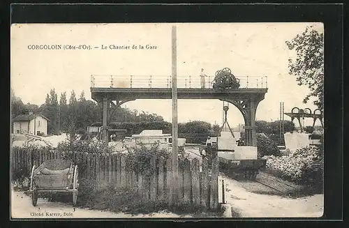 AK Corgoloin, Le Chantier de la Gare