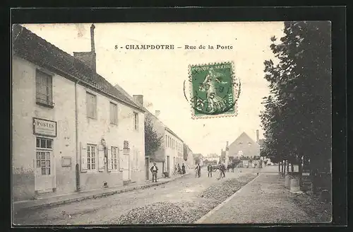 AK Champdotre, Rue de la Poste