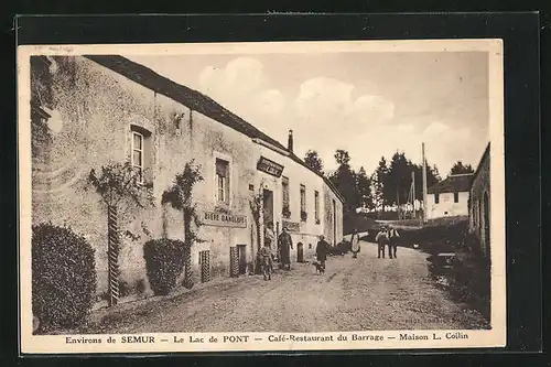 AK Le Lac de Pont, Cafe Restaurant du Barrage, Maison L. Coilin