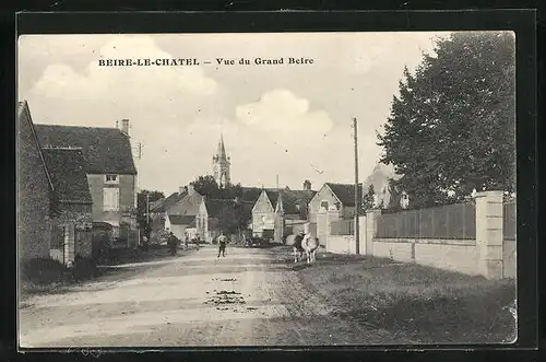 AK Beire-le-Chatel, Vue du Grande Rue