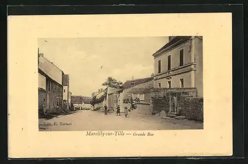 AK Marcilly-sur-Tille, Grande Rue