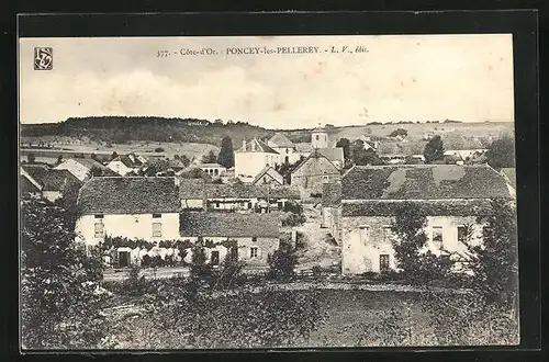 AK Poncey-les-Pellerey, Panorama