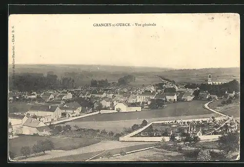 AK Grancey-sur-Ource, Vue générale
