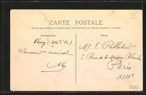 AK Thury, Vue générale, Ortsansicht