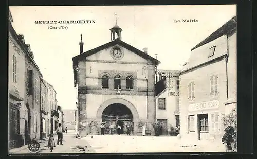 AK Gevrey-Chambertin, La Mairie et le Cafe du Coin