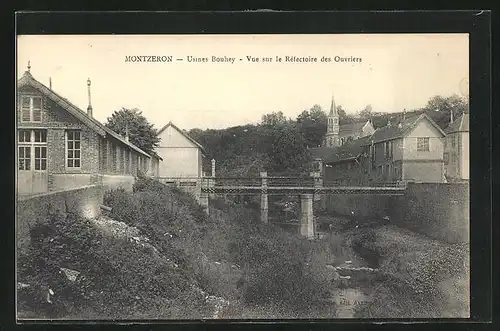 AK Montzeron, Usines Bouhey, Vue sur le Réfectoire des Ouvriers