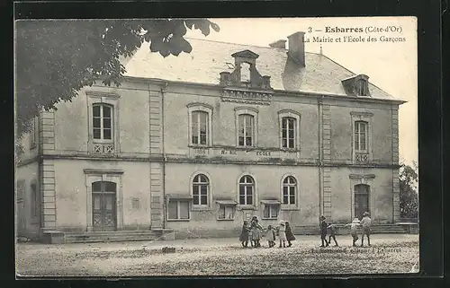 AK Esbarres, La Mairie et l`École des Garcons