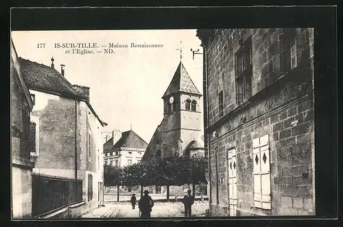 AK Is-sur-Tille, Maison Renaissance et l`Eglise