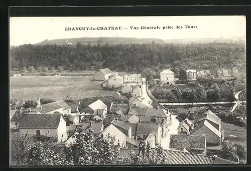 AK Grancey-le-Château, Vue Générale prise des Tours