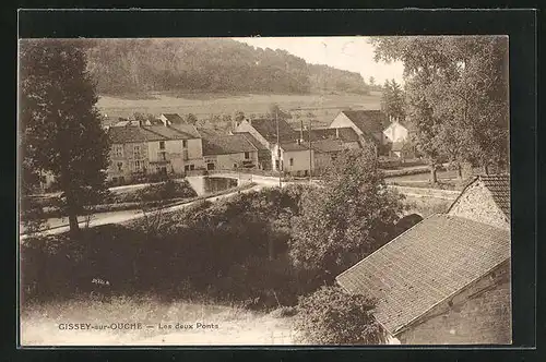 AK Gissey-sur-Ouche, Les deux Ponts