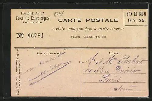 AK Crépey, Caisse des Écoles Laiques de Dijon, la Terrasse