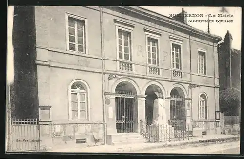 AK Sombernon, La Mairie, Monument Spuller