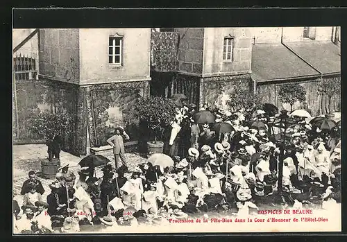 AK Beaune, Hospices, Procession de la Fète-Dieu