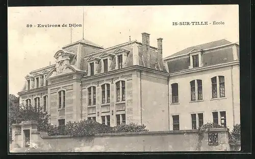 AK Is-sur-Tille, École, Ansicht der Schule