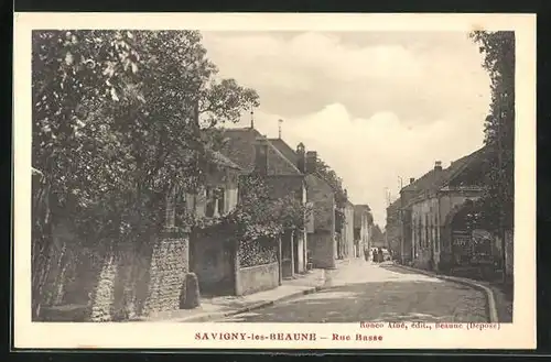 AK Savigny-les-Beaune, Rue Basse