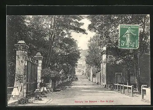 AK Savigny les Beaune, Rue de Ciel