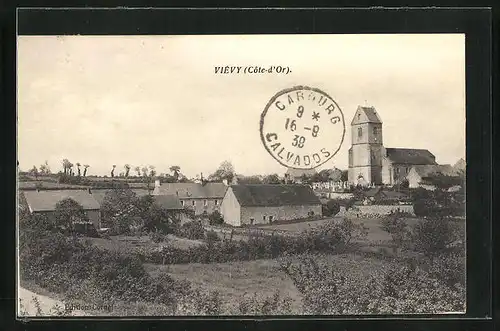 AK Vievy, Landschaft am Dorfrand