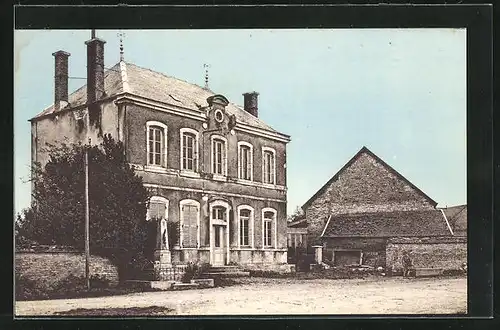 AK Véronnes-les-Petites, Le Monument et la Mairie