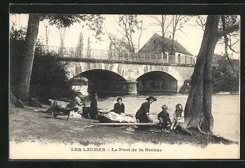 AK Les Laumes, Le Pont de la Brenne