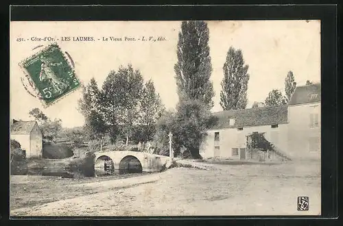 AK Les Laumes, Le Vieux Pont