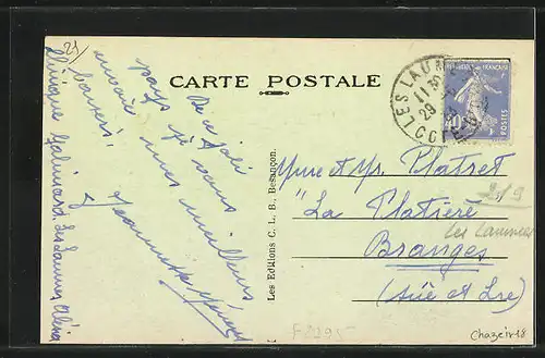 AK Les Laumes, Route de Montbart