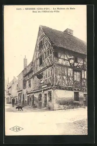 AK Seurre, la Maison de Bois, Rue de l'Hotel-de-Ville