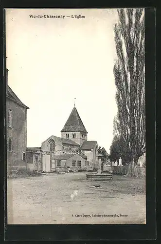 AK Vic-de-Chassenay, L`Église, Kirche