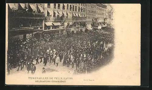 AK Funerailles de Felix Faure, Delegations Etrangeres