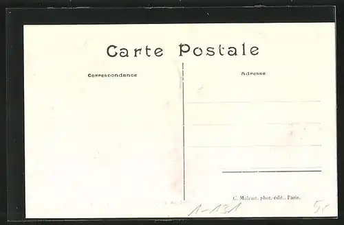 AK Funerailles de M. Chauchard 10.6.1909, le Corbillard