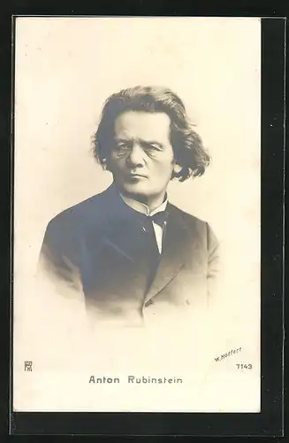 AK Anton Rubinstein, Portrait des Komponisten