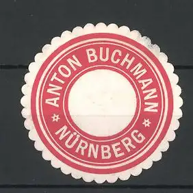 Präge-Reklamemarke Anton Buchmann, Nürnberg