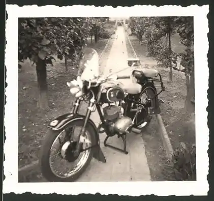 Fotografie Motorrad DKW, Krad mit Windschutzscheibe
