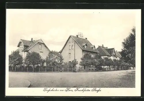 AK Grossrhüden am Harz, Frankfurter Strasse mit Kindern