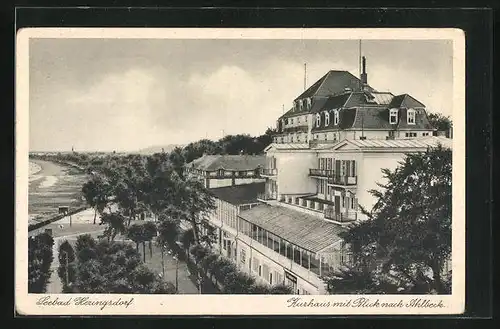 AK Heringsdorf, Kurhaus mit Blick nach Ahlbeck