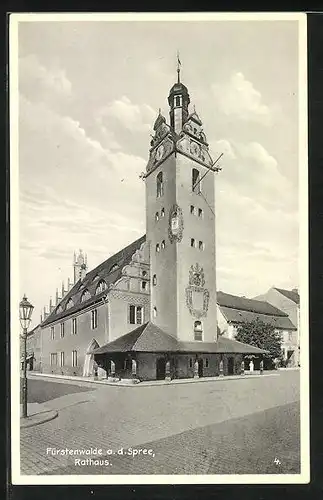 AK Fürstenwalde / Spree, Ansicht vom Rathaus