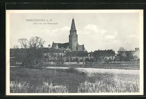 AK Brandenburg a. H., Dom von der Wasserseite