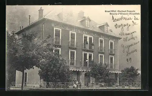 AK Bourg-d'Oisans, Grand Hotel Oberland Francais