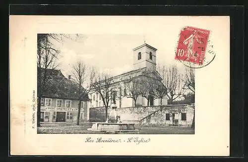 AK Les Avenieres, Fontaine et l`Eglise