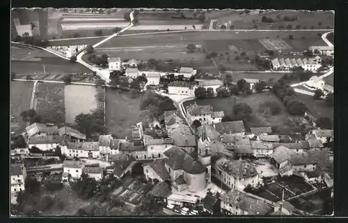 AK St-Etienne-de-Crossy, Vue panoramique aerien