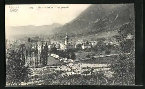 AK Grésy-sur-Isère, Vue générale