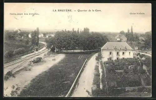 AK La Bruyère, Quartier de la Gare