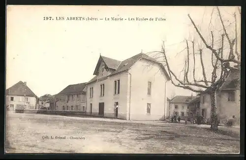 AK Les Abrets, La Mairie, Les Ecoles de Filles