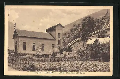 AK Allemont, L`Usine électrique et l`Eglise