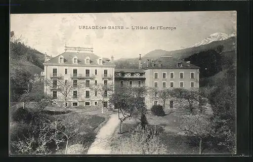 AK Uriage-les-Bains, L`Hotel de l`Europe