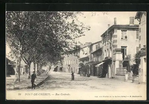 AK Pont-de-Chéruy, Rue Centrale