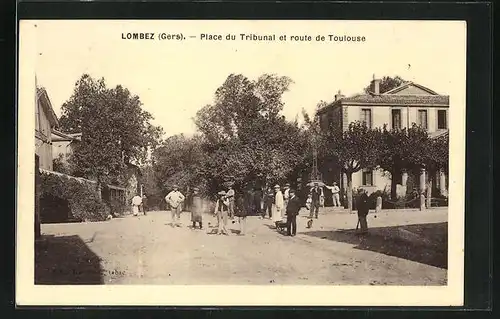 AK Lombez, Place du Tribunal et route de Toulouse