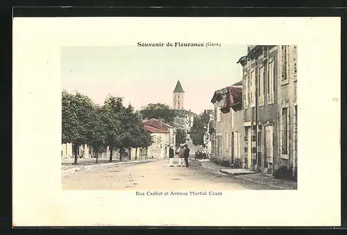 AK Fleurance, Rue Cadéot et Avenue Martial Cazes