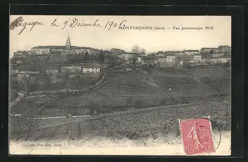 AK Montesquiou, Vue panoramique Midi