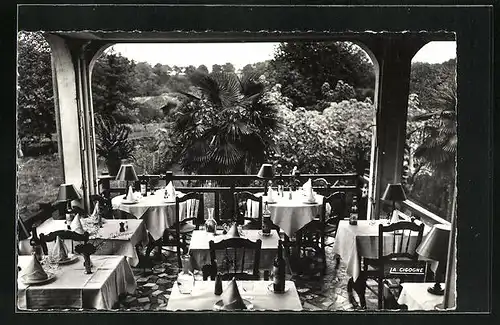 AK Barbotan-Les-Thermes, Hotel du Roy Henri, La veranda, vue sur le jardin