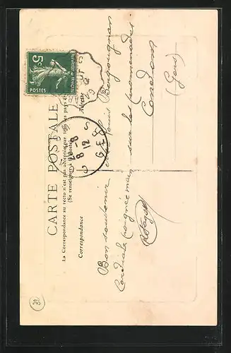 AK Castelnau-d`Auzan, Rue et Maisons du XV